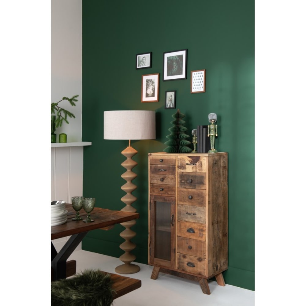 Sapin de noël en papier vert 25x25x38 cm - Maisons du Monde