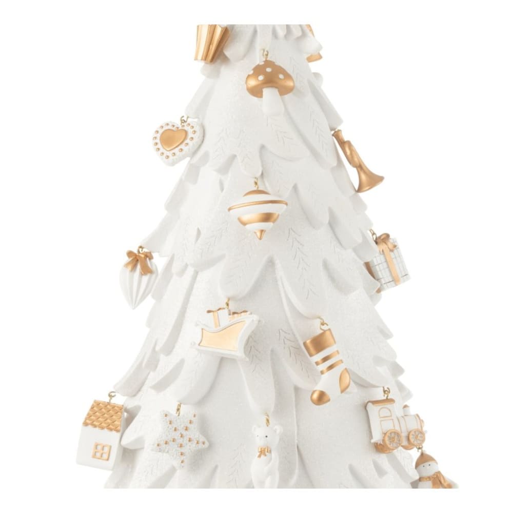 Sapin de Noël en polyrésine multicouleur 33.5x21x63 cm - Maisons du Monde