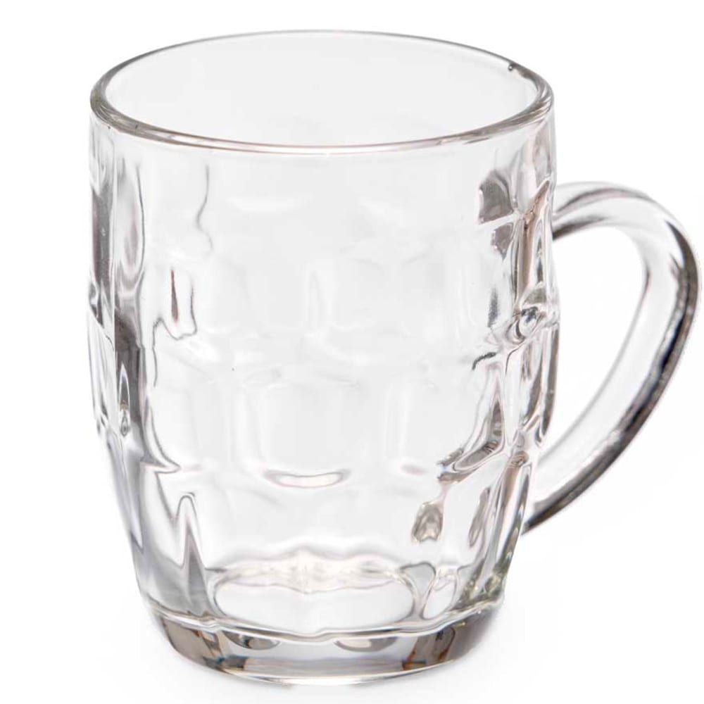 Set de 6 chopes à bière en verre avec poignées 280ml - Maisons du Monde