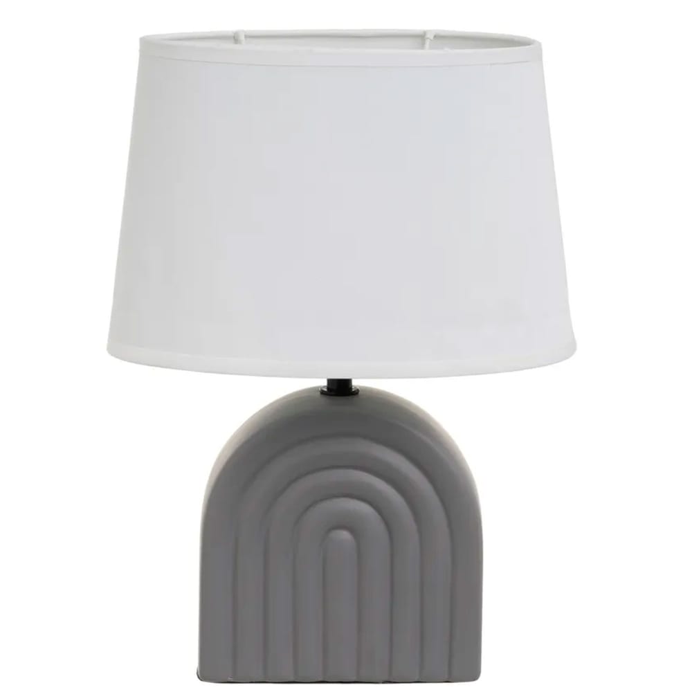 Lampe à poser céramique grise 23x13x31cm