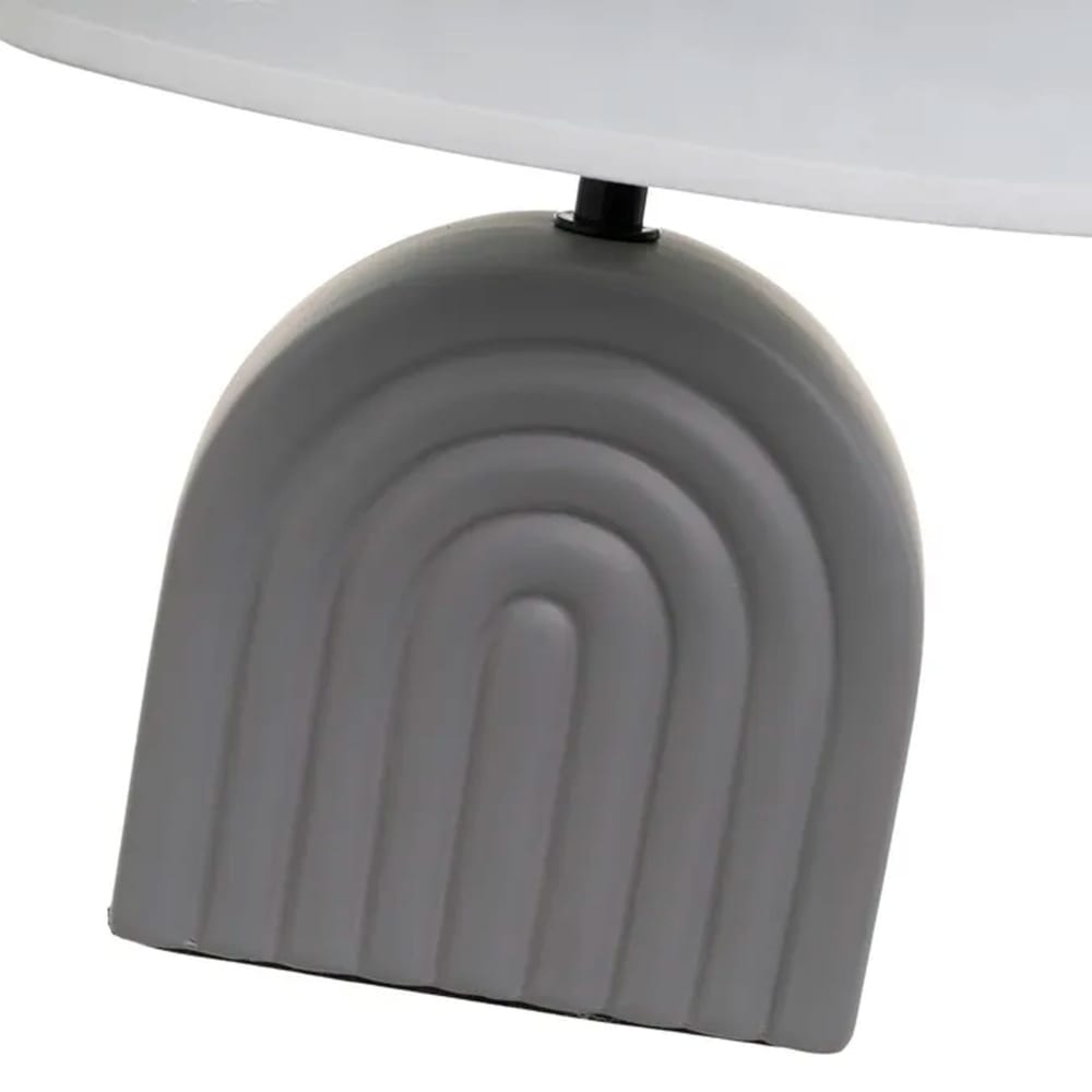 Lampe à poser céramique grise 23x13x31cm — vue 3