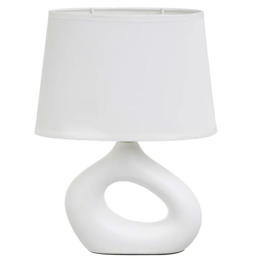 Lampe à poser céramique blanche 23x13x30cm