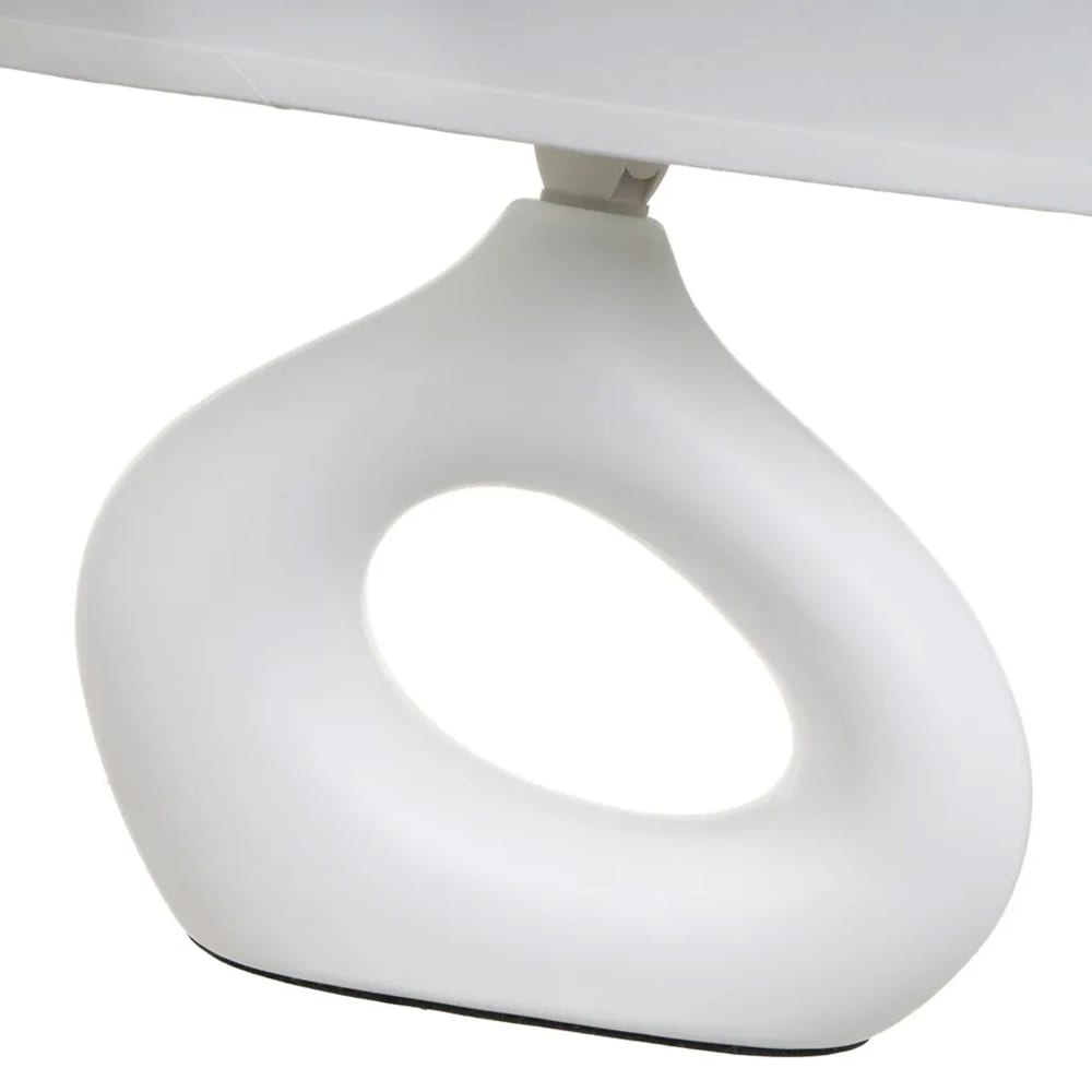 Lampe à poser céramique blanche 23x13x30cm — vue 4