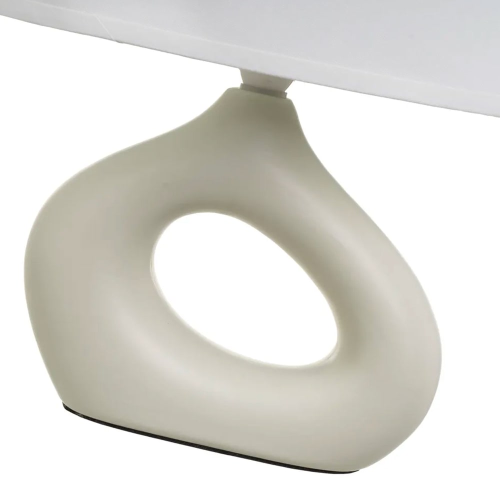Lampe à poser céramique beige 23x13x30cm — vue 4