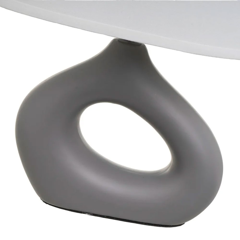 Lampe à poser céramique grise 23x13x30cm — vue 4