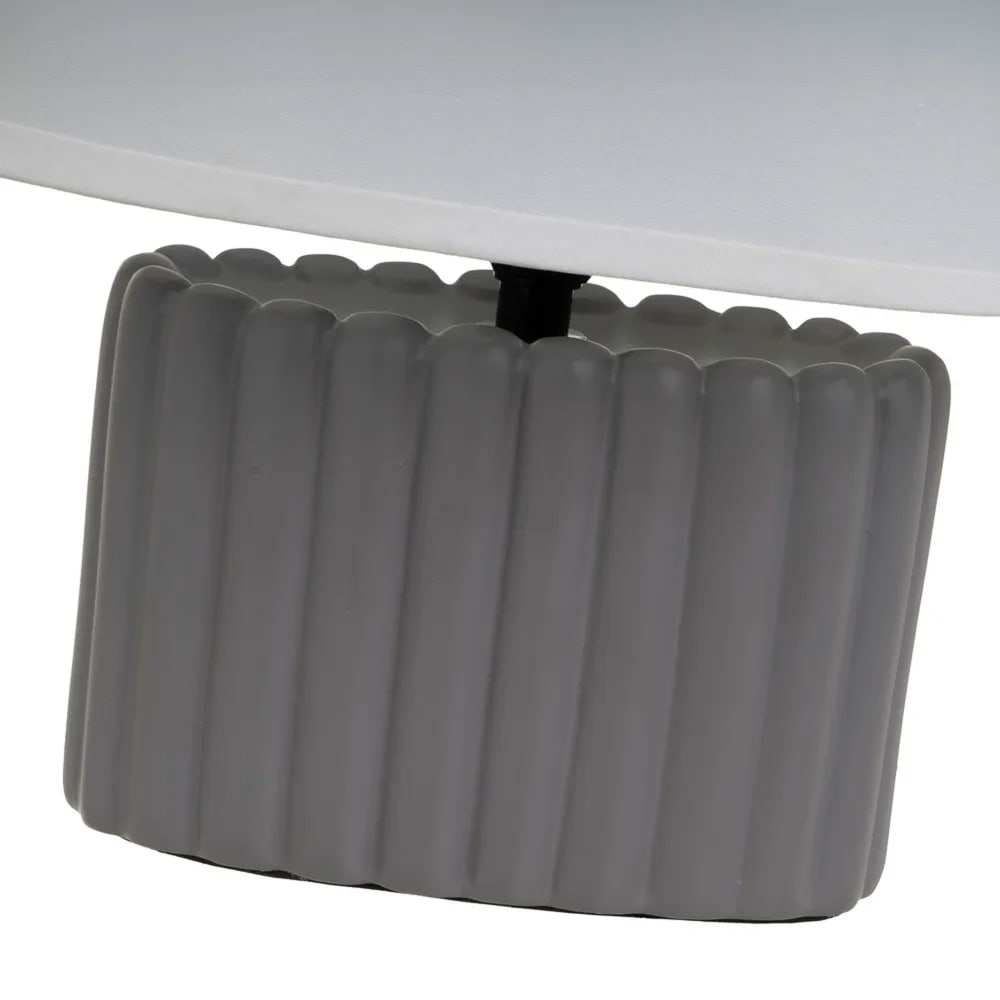 Lampe à poser céramique grise 20x11x27cm — vue 4