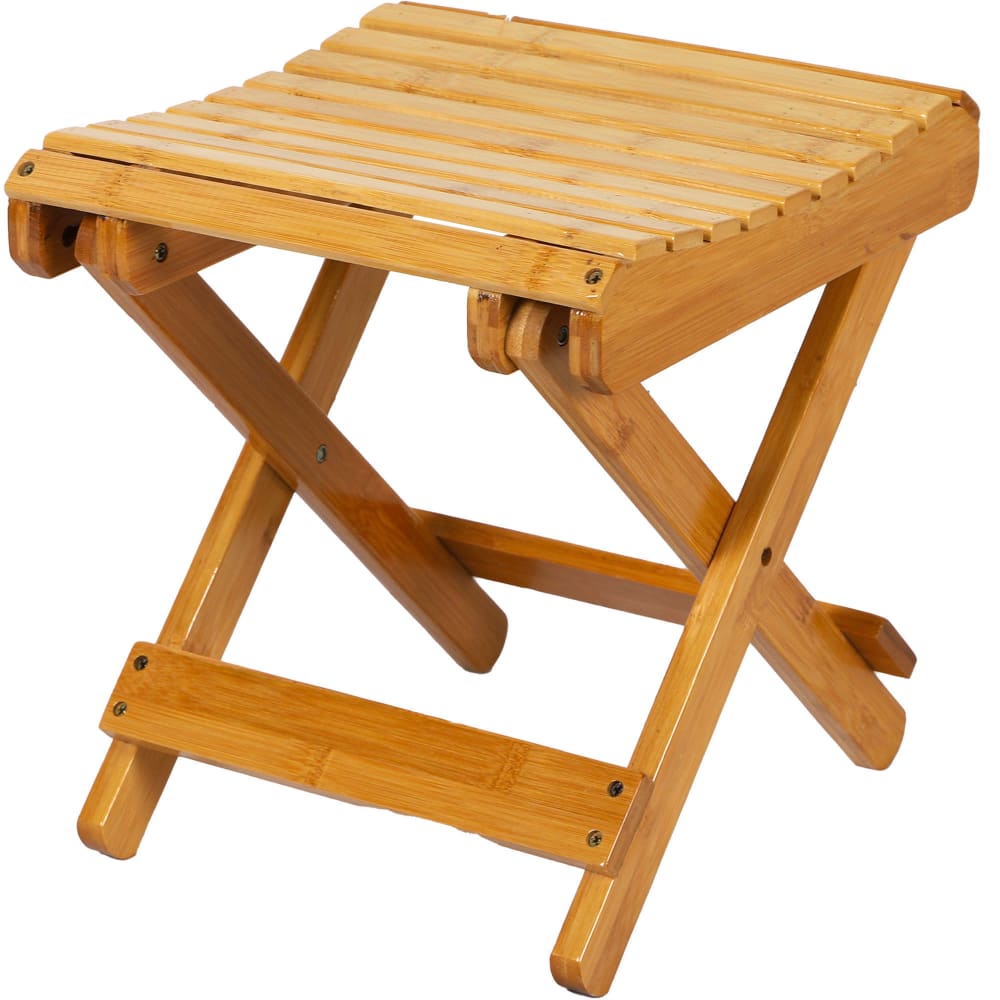 Tabouret pliable bambou 28x28x31cm Tabouret pliable bambou 28x28x31cm