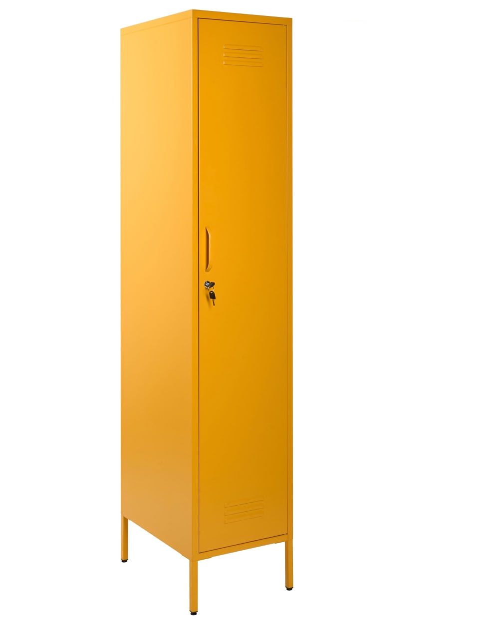 Meuble de rangement métal - jaune