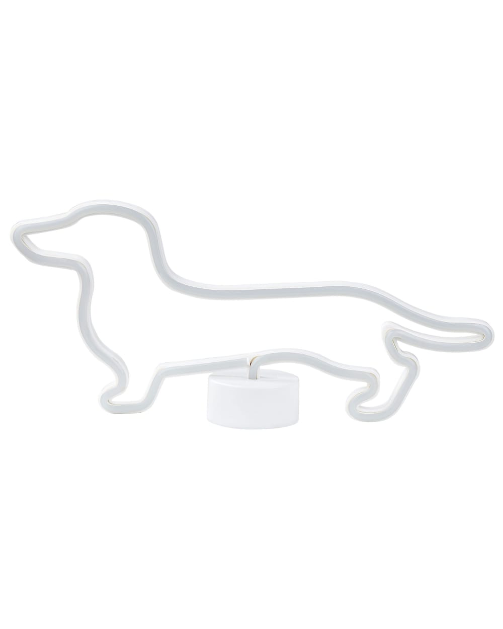 Beliani Neonlicht LED Dekofigur aus Kunststoff Hundeform, blau style modern - Pvc - Polyvinlychlorid