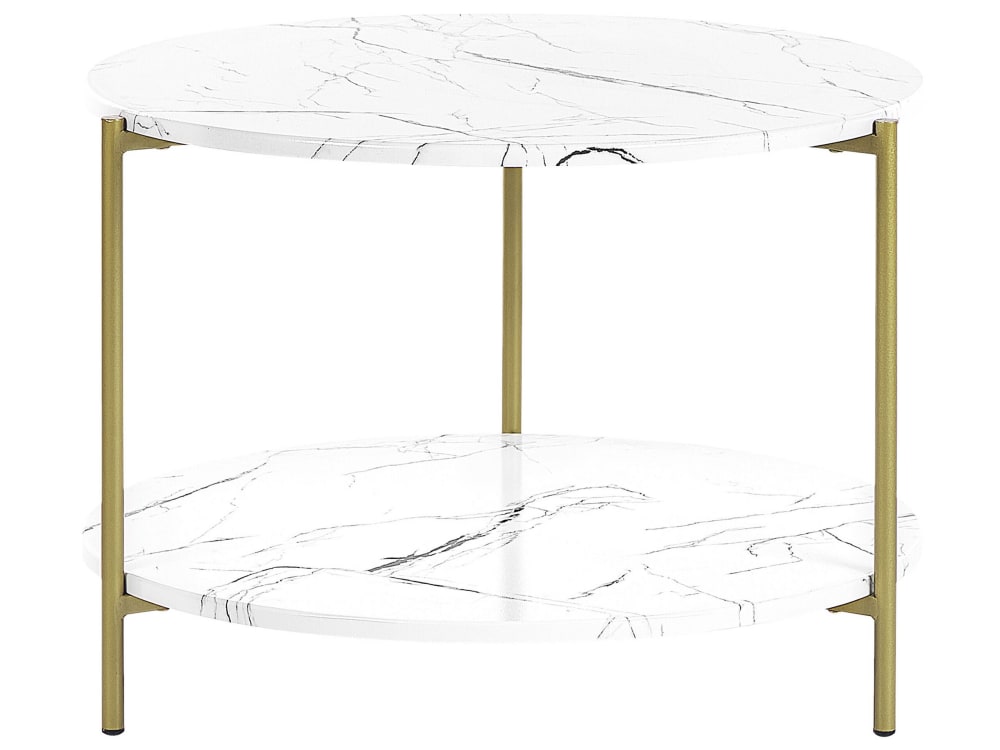 Couchtisch Aus Mdf-Platte, Weiß
