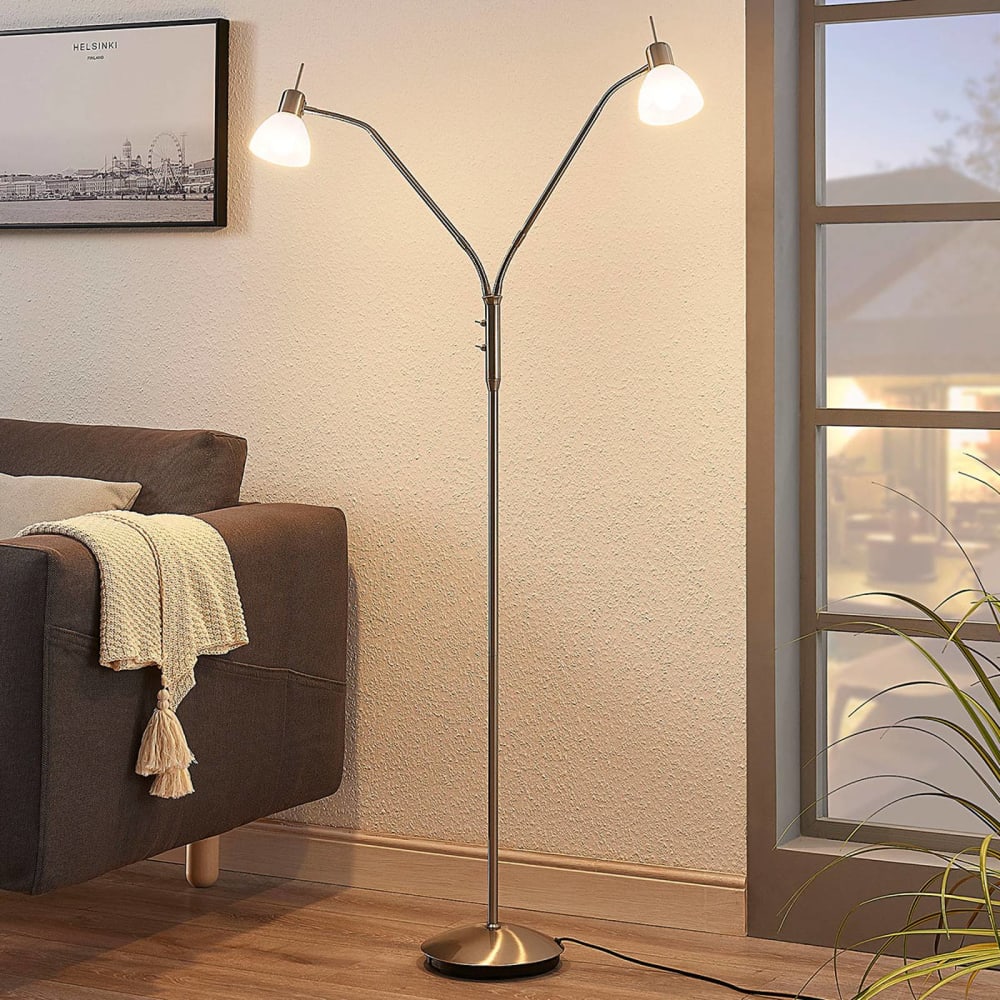 Stehlampe aus Metall,  grau - Maisons Du Monde