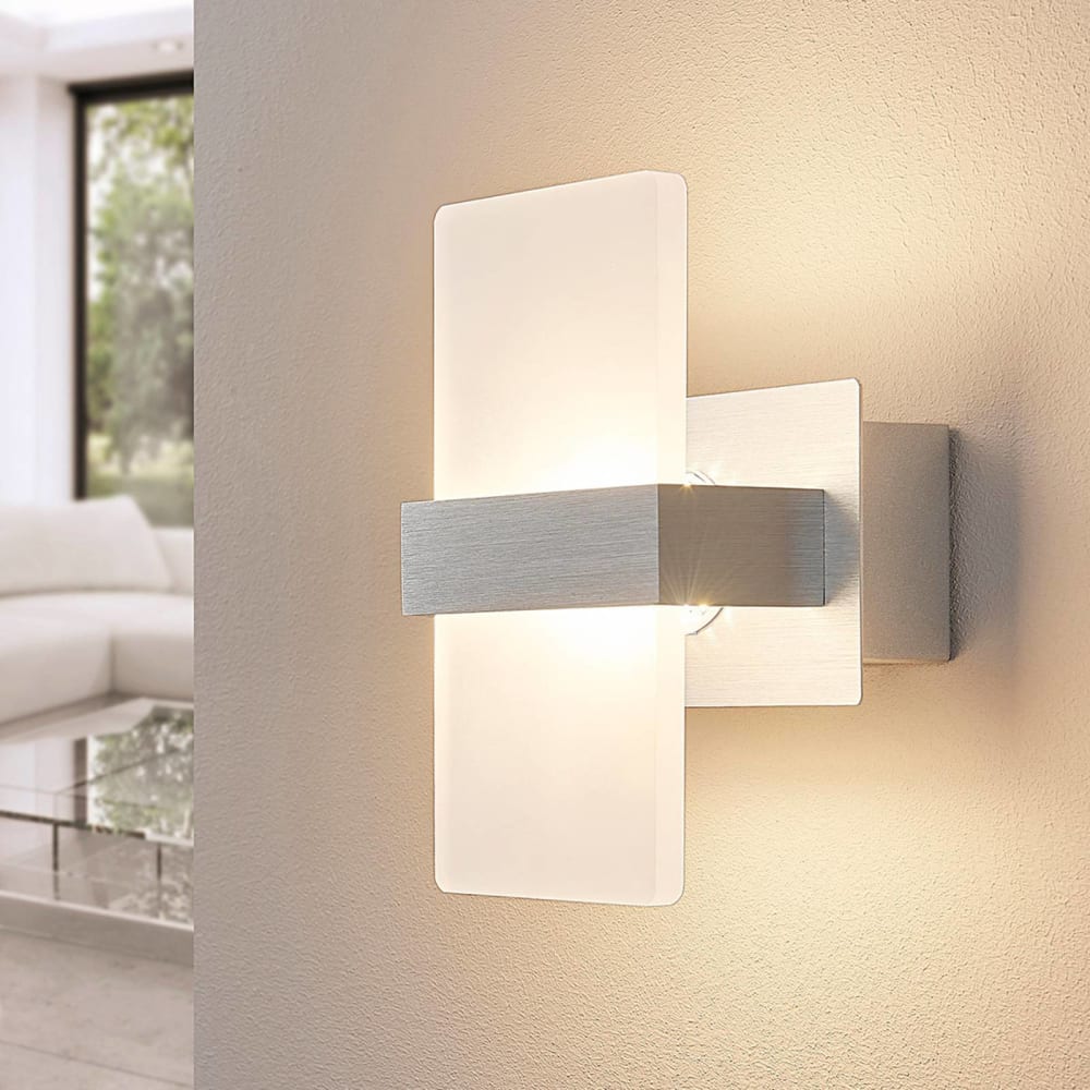 LED Wandleuchte, Wandlampe Innen aus Kunststoff, weiß - Maisons