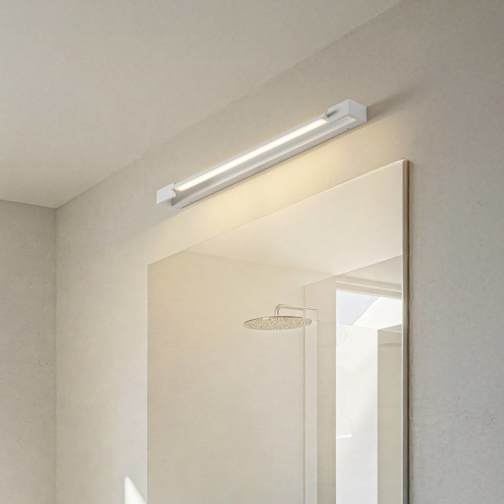 Arcchio Wandleuchte, Wandlampe Bad aus Aluminium, weiß style modern - Aluminium