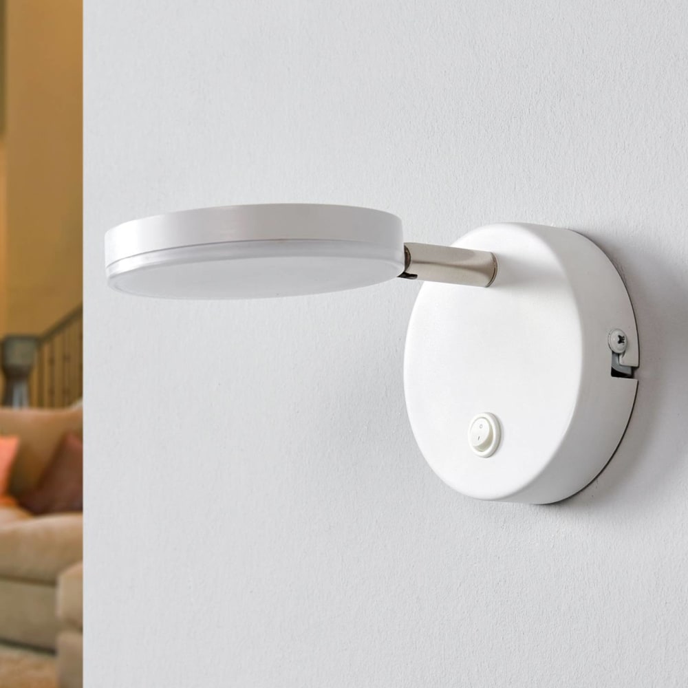 Lindby LED Wandleuchte, Wandlampe Innen aus Kunststoff, weiß style modern - Pvc - Polyvinlychlorid