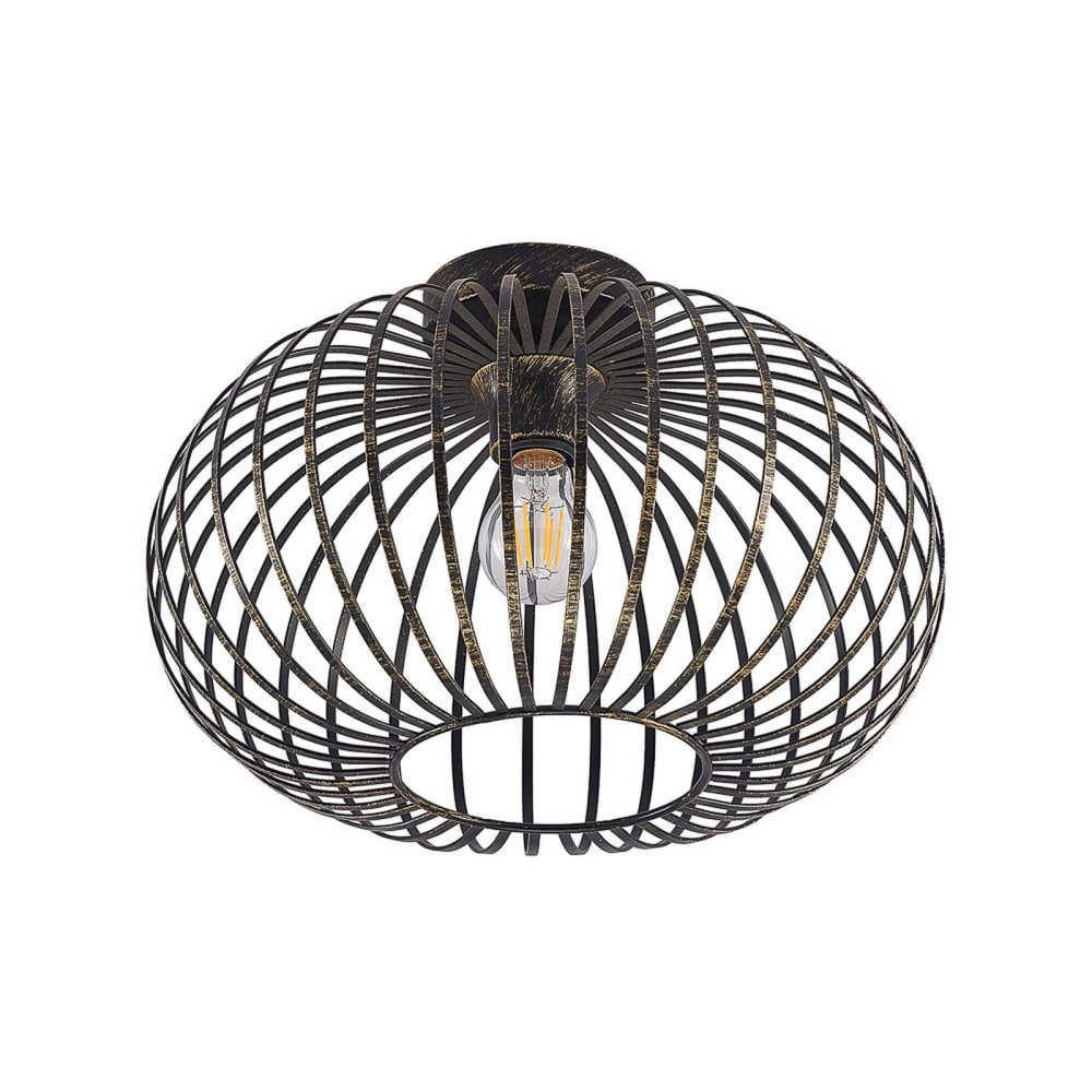 Lindby Deckenlampe aus Metall, schwarz style modern - Metall