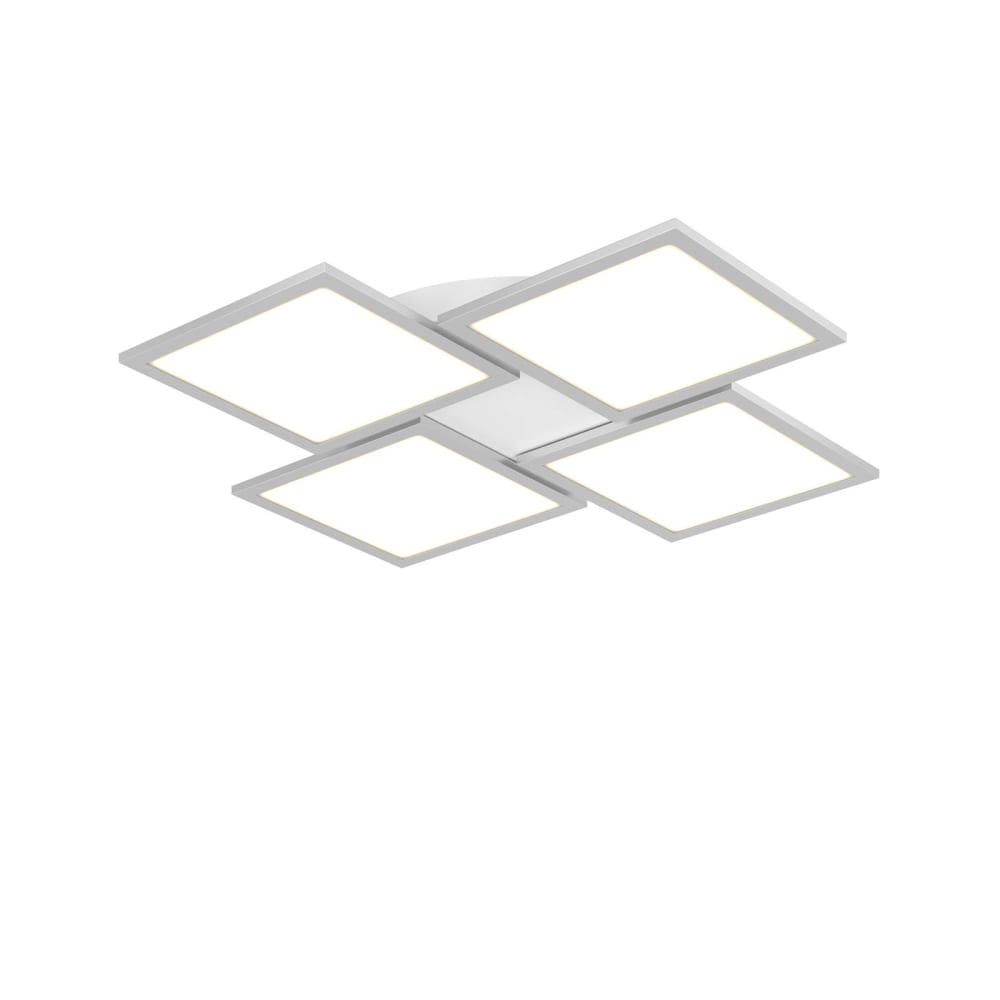 Lucande LED Deckenleuchte aus Aluminium, grau style modern - Aluminium