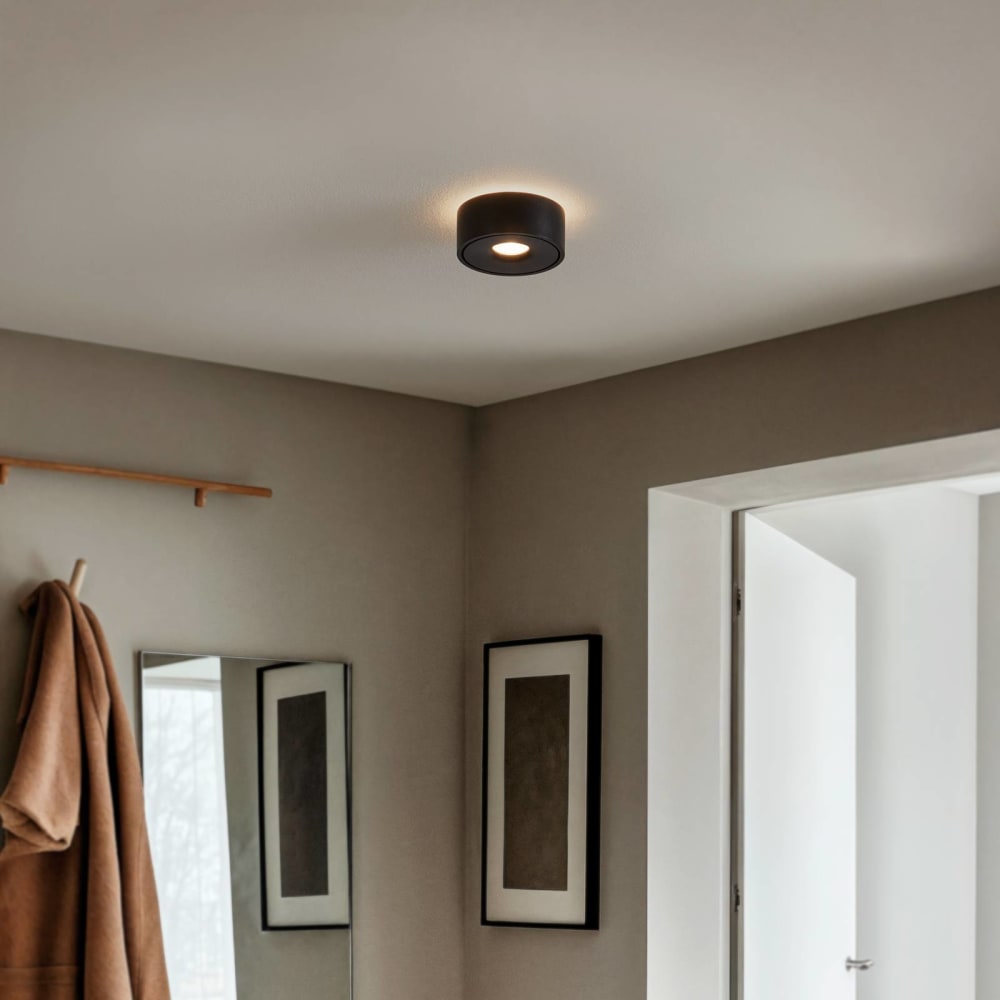 LED Deckenleuchte aus Aluminium, schwarz - Maisons Du Monde