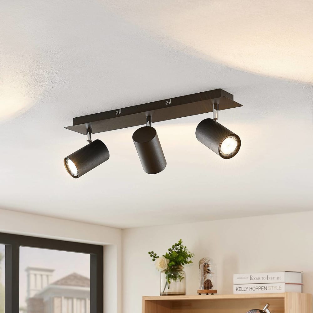 Strahler aus Metall, schwarz - Maisons Du Monde