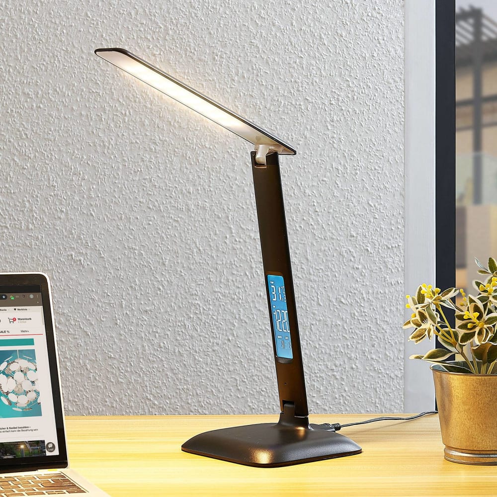 Lampe à poser en plastique noir — vue 4