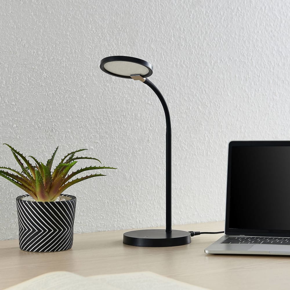 Lampe à poser en plastique noir — vue 3