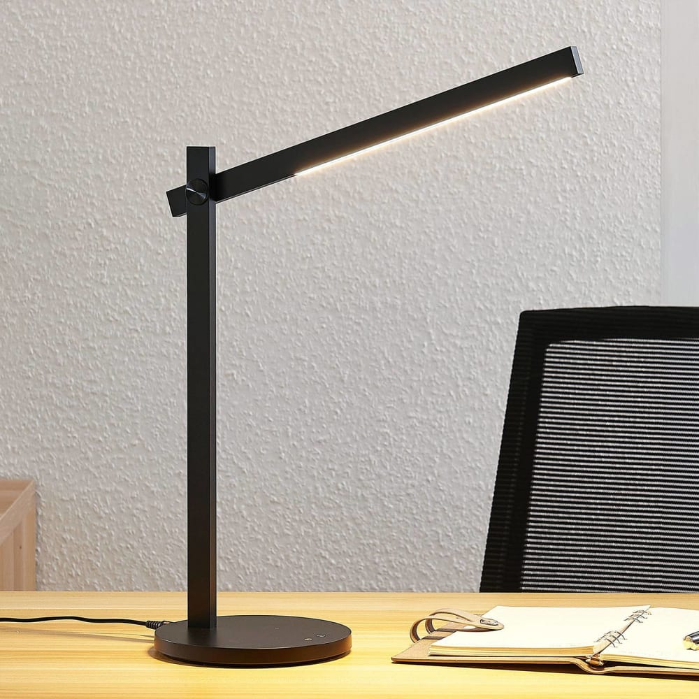 Lampe à poser en plastique noir — vue 3