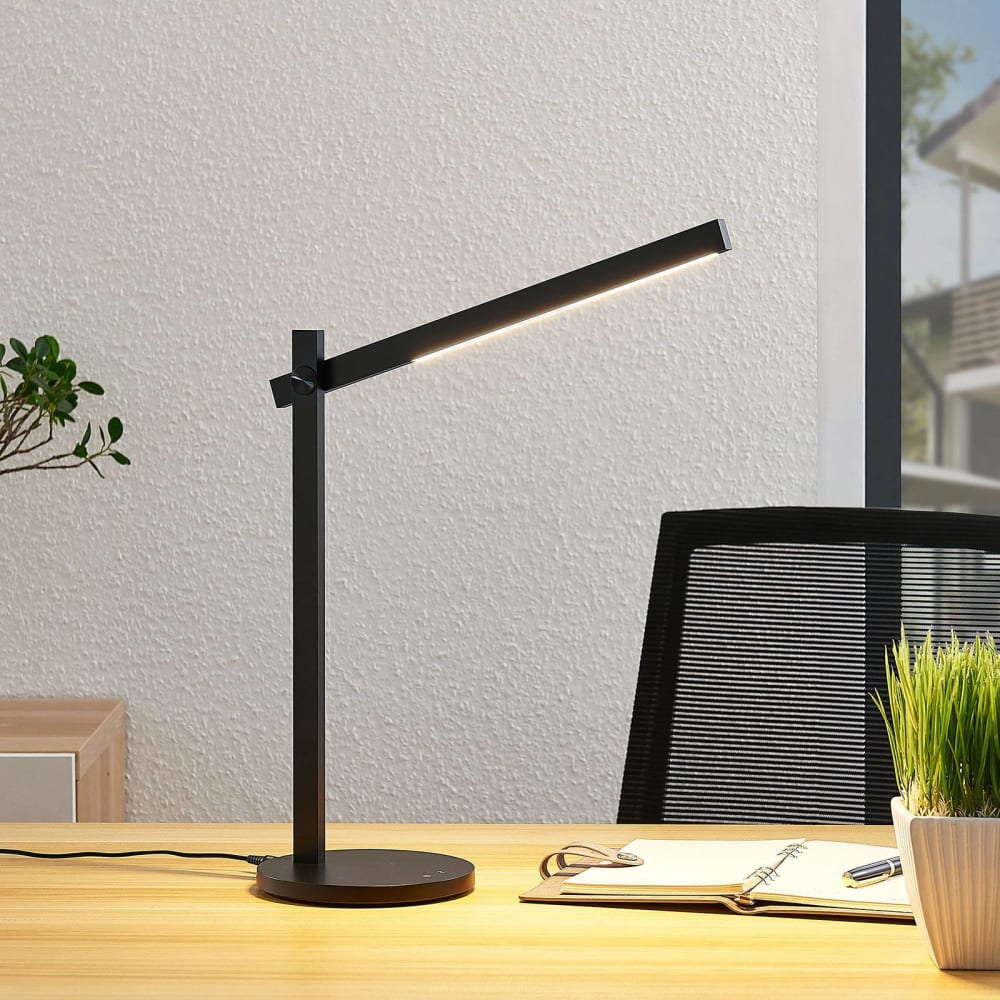 Lampe à poser en plastique noir — vue 4