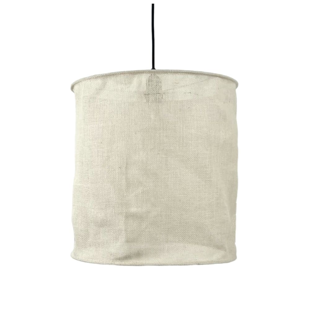 Abat-jour à suspendre toile de jute écru non électrifiée d.40cm