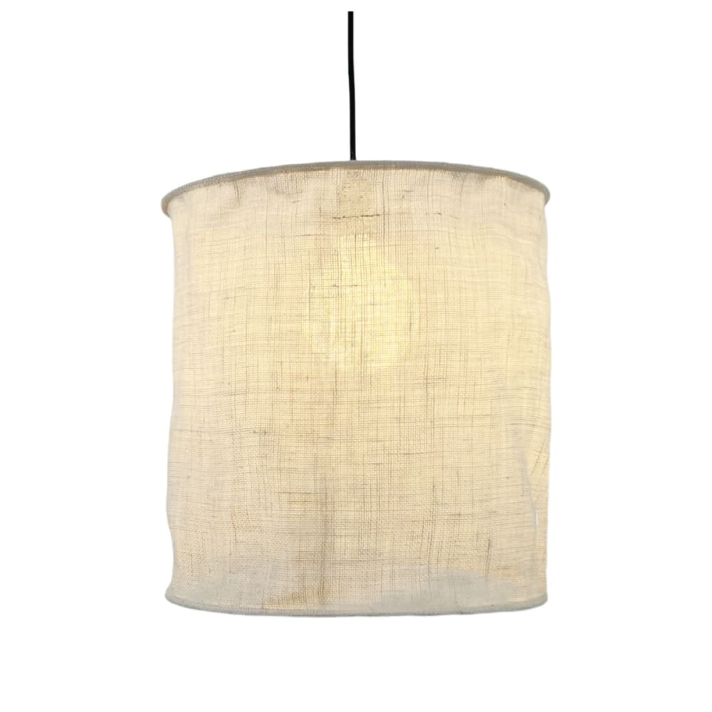Abat-jour à suspendre toile de jute écru non électrifiée d.40cm — vue 4