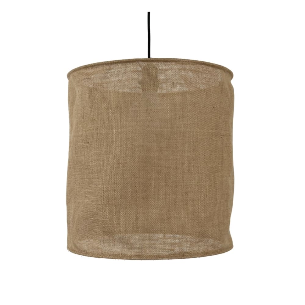 Abat-jour à suspendre toile de jute naturelle non électrifiée d.40cm