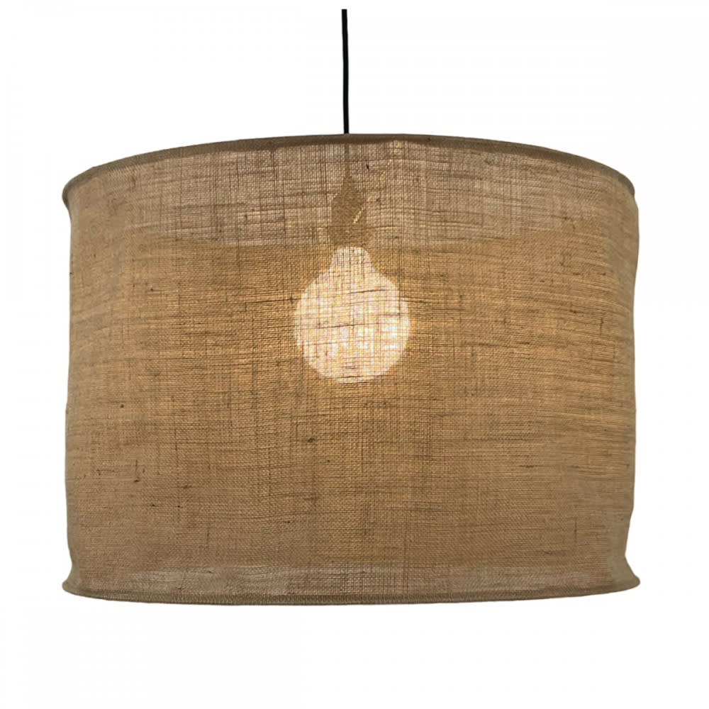 Abat-jour à suspendre toile de jute naturelle non électrifiée d.60cm — vue 4