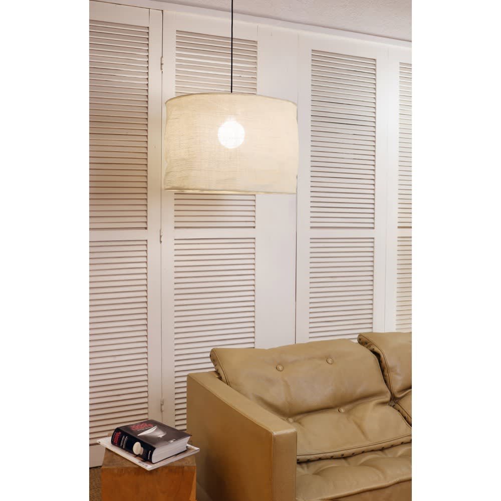 Abat-jour à suspendre toile de jute écru non électrifiée d.60cm — vue 3