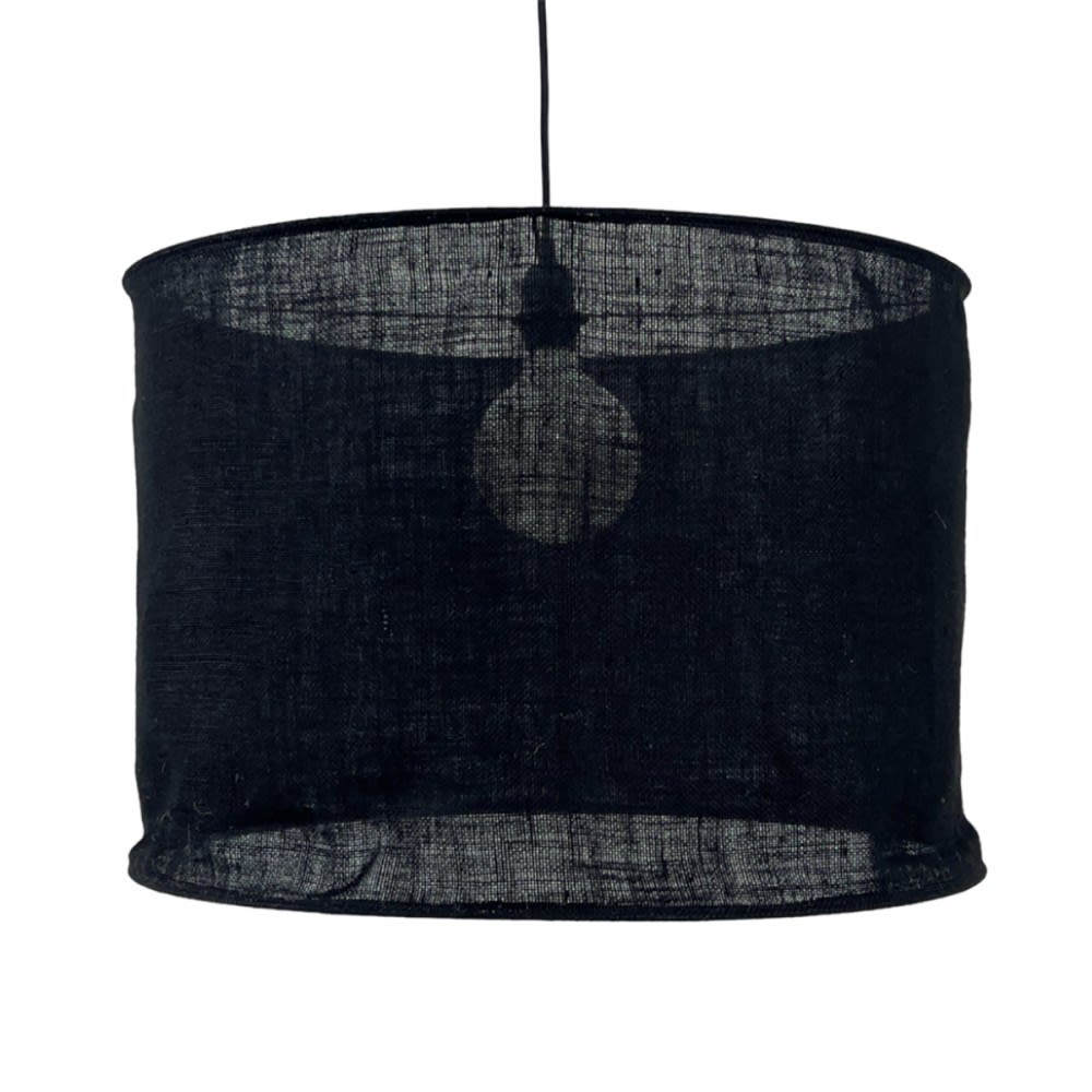 Suspension toile de jute noire non électrifiée D.60cm