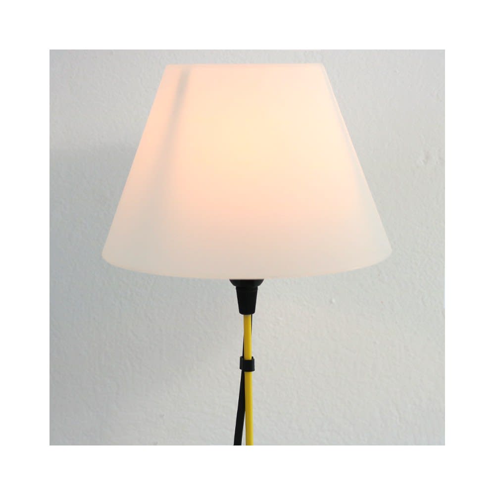 Lampe filaire métal jaune h.22cm — vue 4