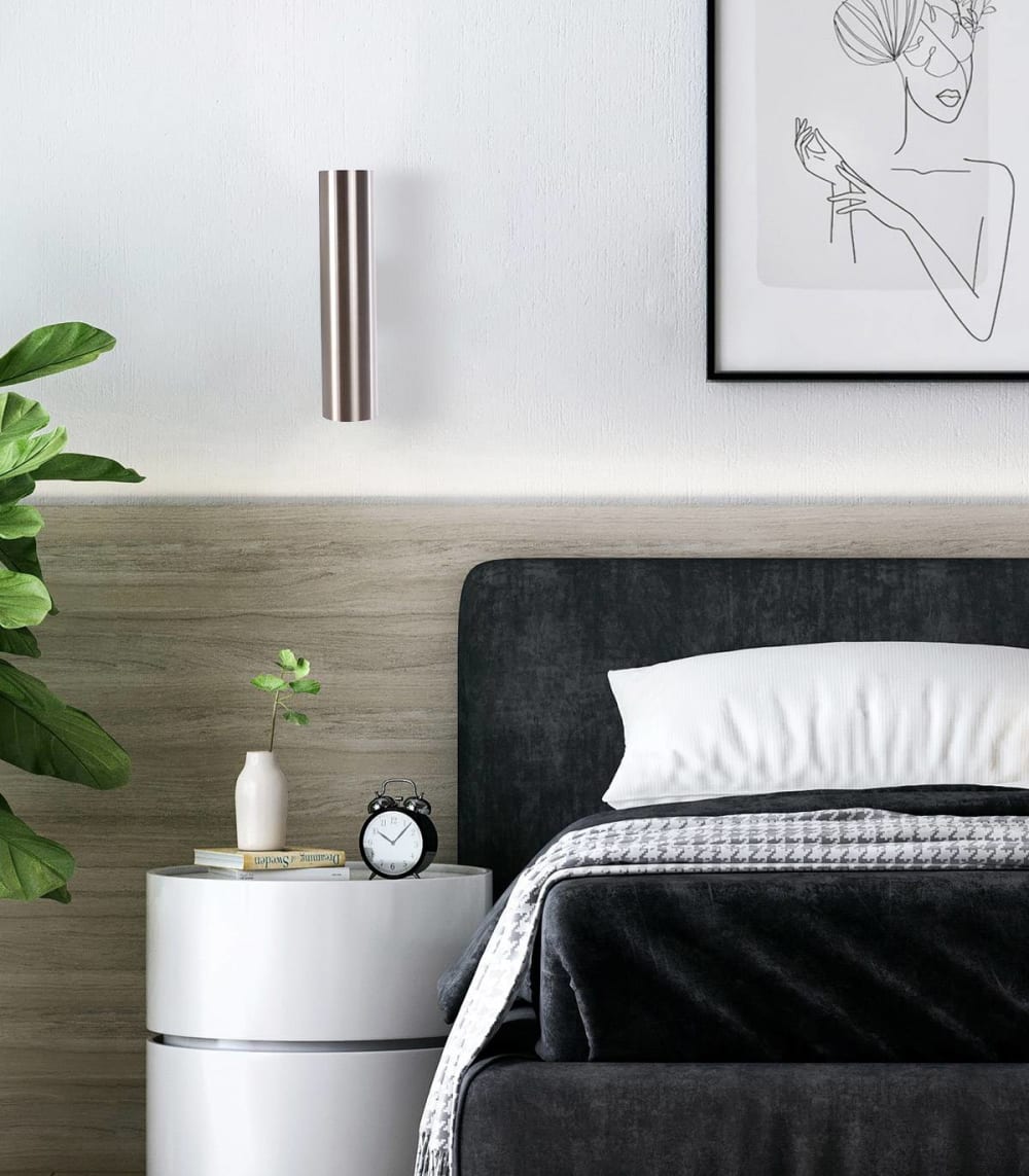 Applique en métal gris alu, h. 24 cm - Maisons du Monde
