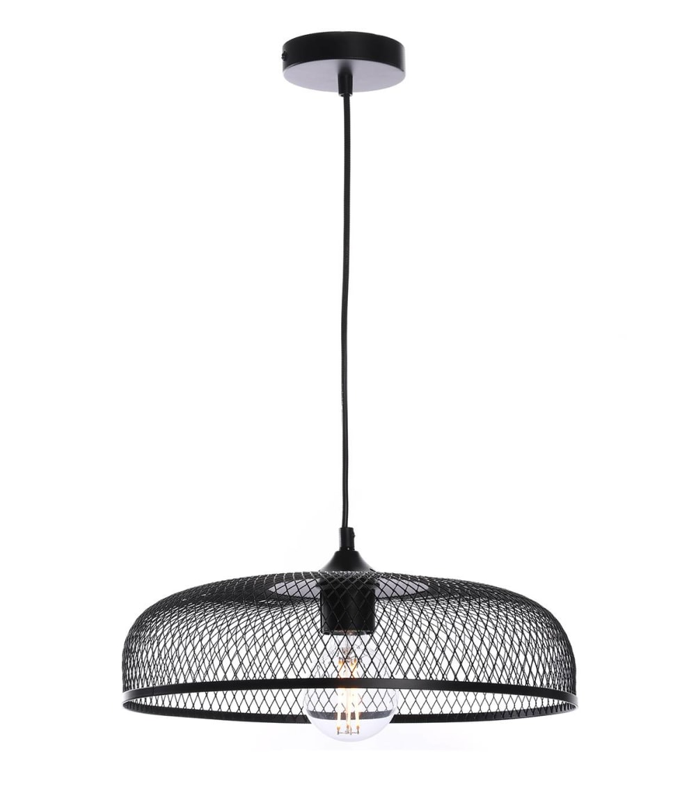 Suspension en métal noir, d.38 cm — vue 4