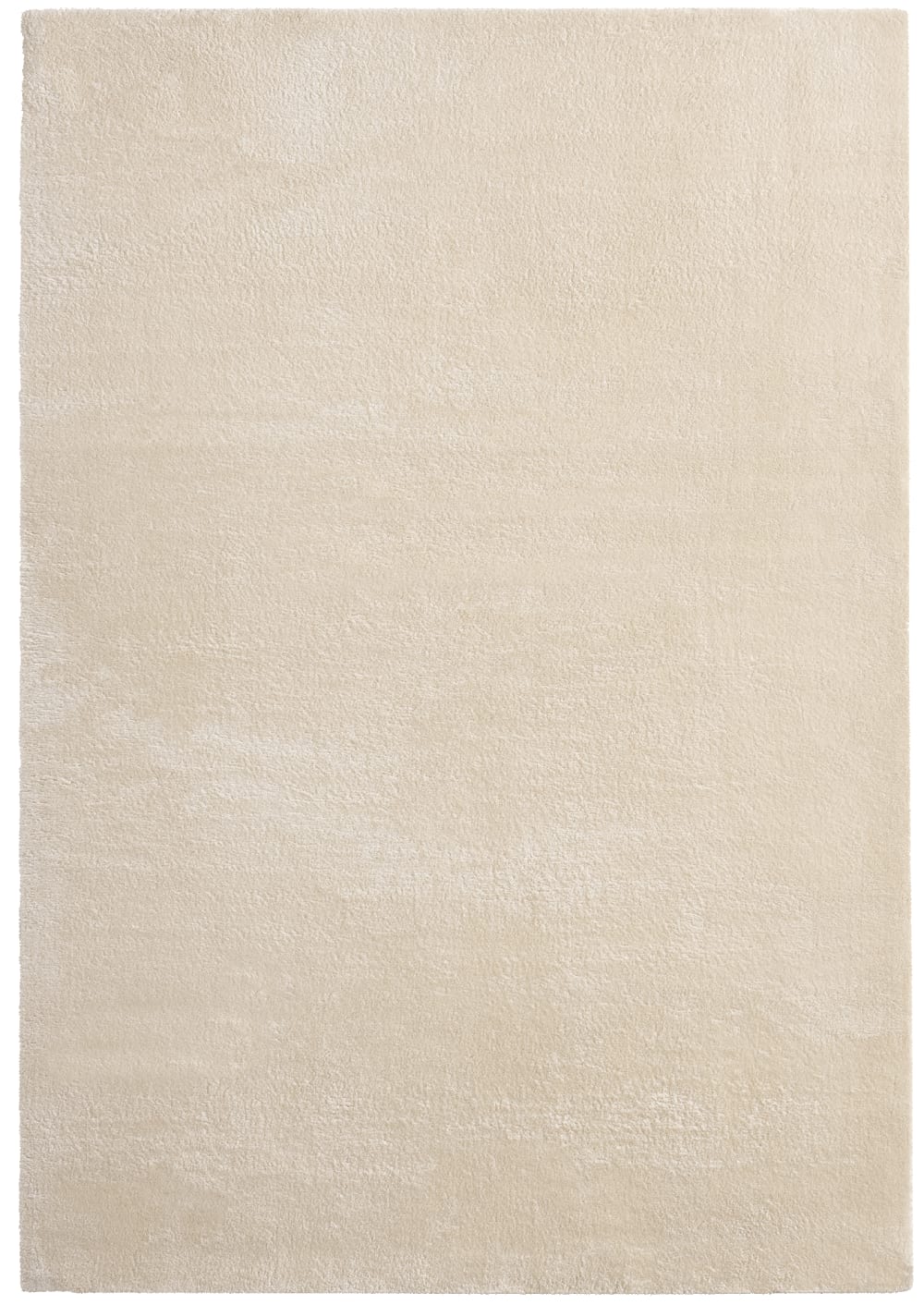 The carpet Teppich, waschbar und Anti-Rutsch, Uni-Farben, Beige, 140 x 200 cm style modern Beige Pes - Polyester