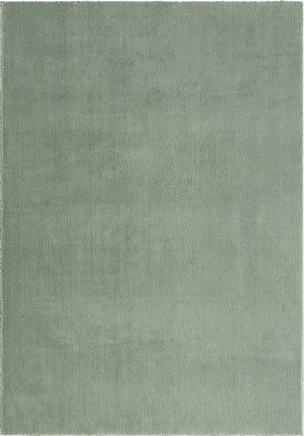 Tapis lavable et antidérapant, uni, vert, 160 x 220 cm