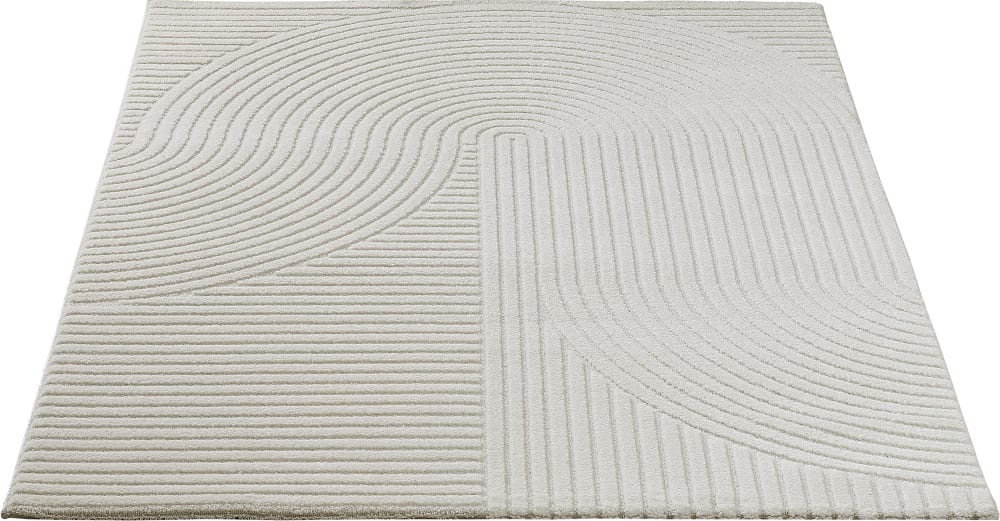 Tapis salon moderne bohème scandinave, crème, 80 x 300 cm — vue 4