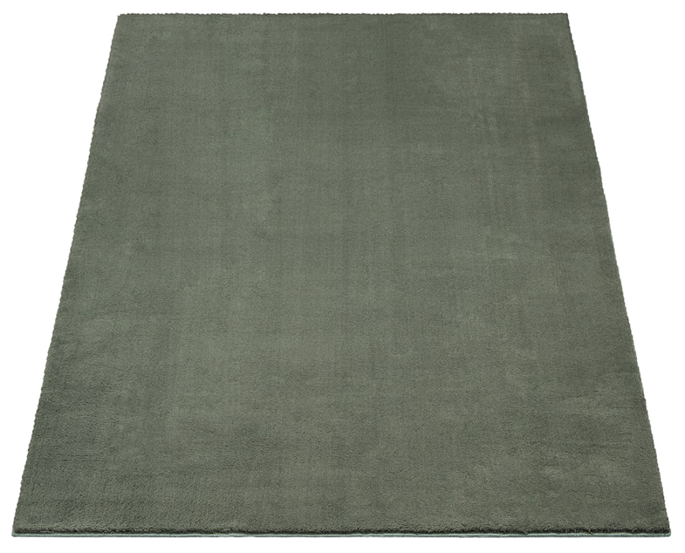 Tapis lavable et antidérapant, uni, vert foncé, 140 x 200 cm — vue 4