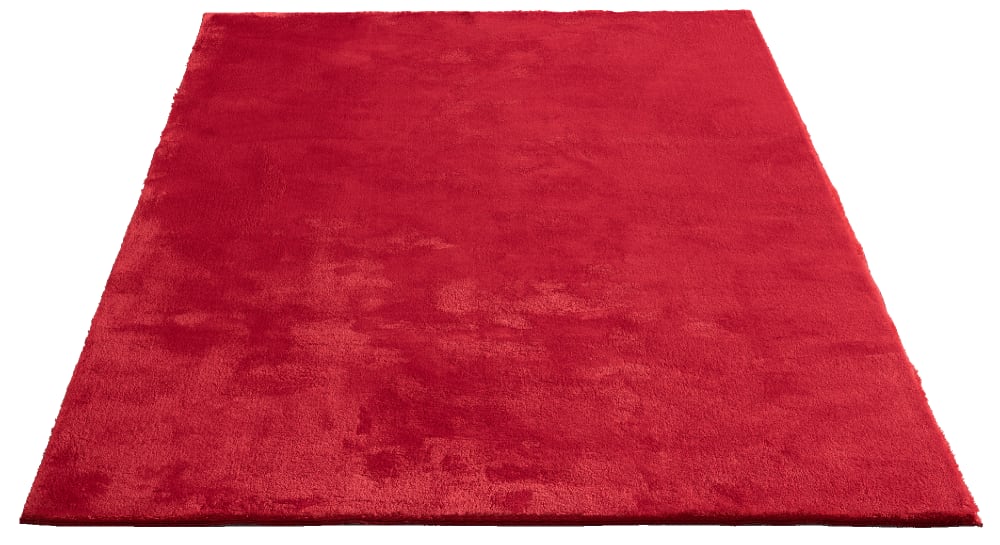 Tapis lavable et antidérapant, uni, rouge, 120 x 160 cm — vue 4