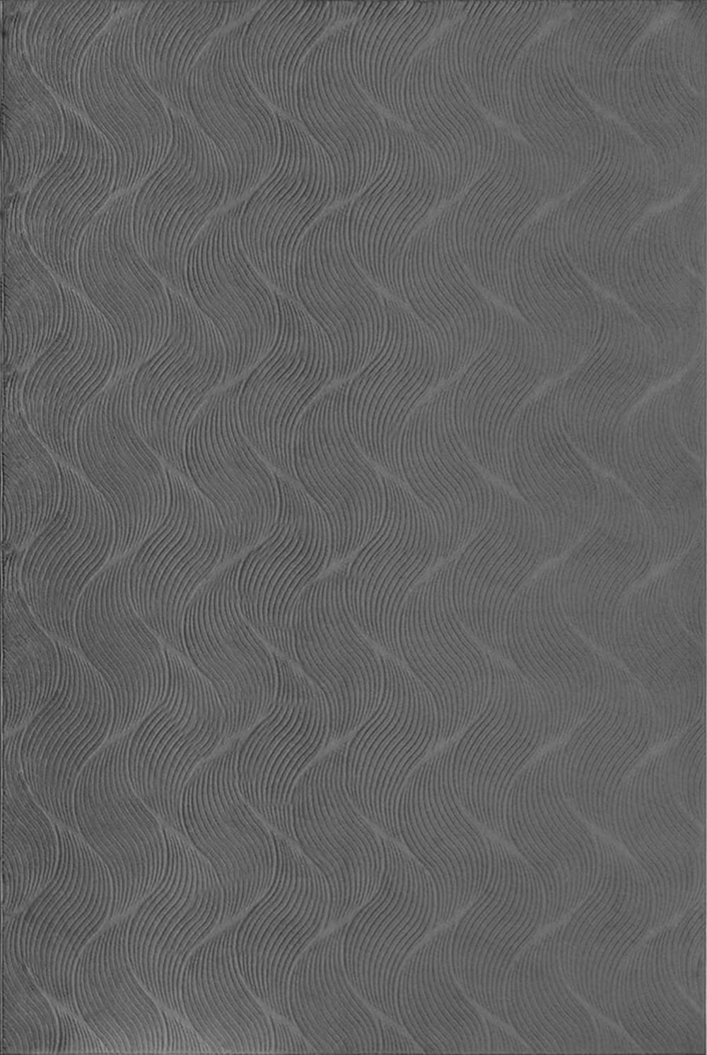 Tapis moderne salon séjour chambre optique 3D, anthracite, 80 x 150 cm