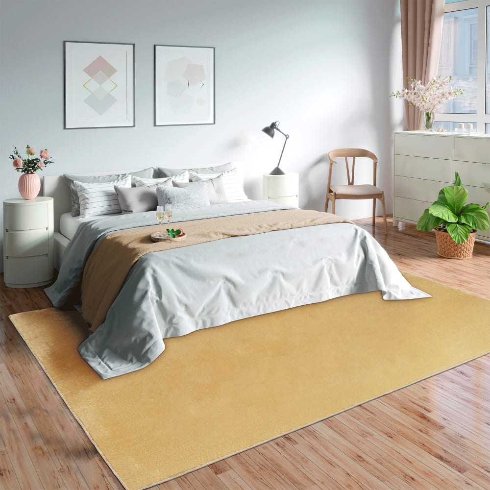 Tapis lavable et antidérapant, or, 60 x 110 cm — vue 3