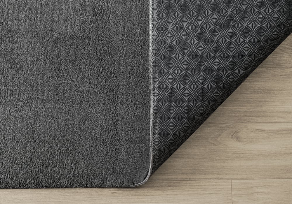 Tapis lavable et antidérapant, anthracite, 140 x 200 cm ovale — vue 4