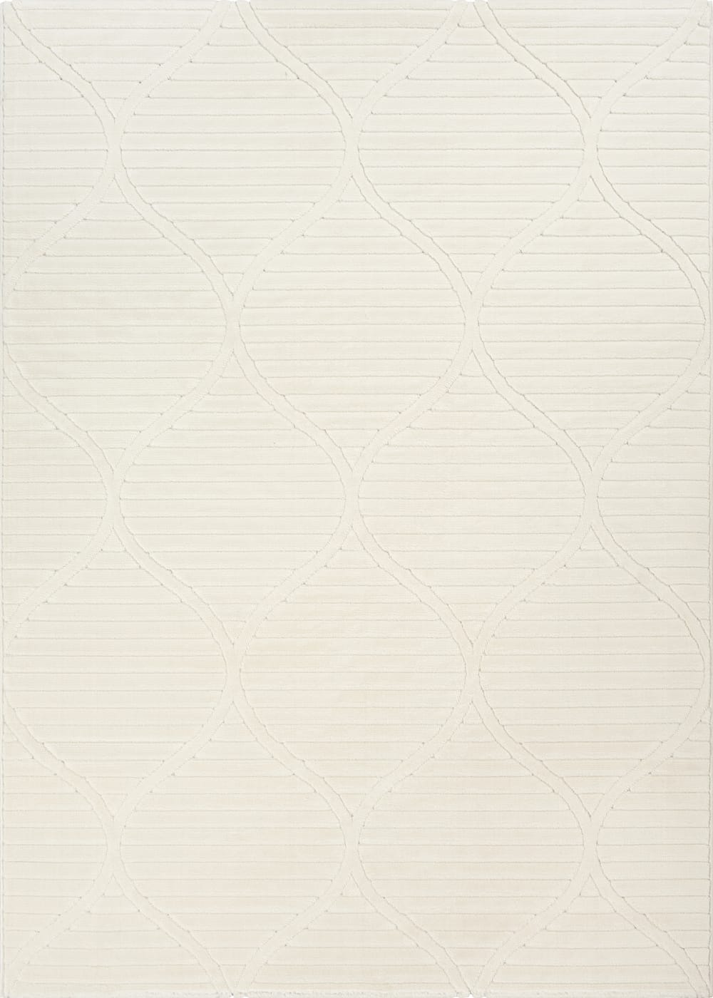 Tapis moderne extérieur, crème, 120 x 160 cm
