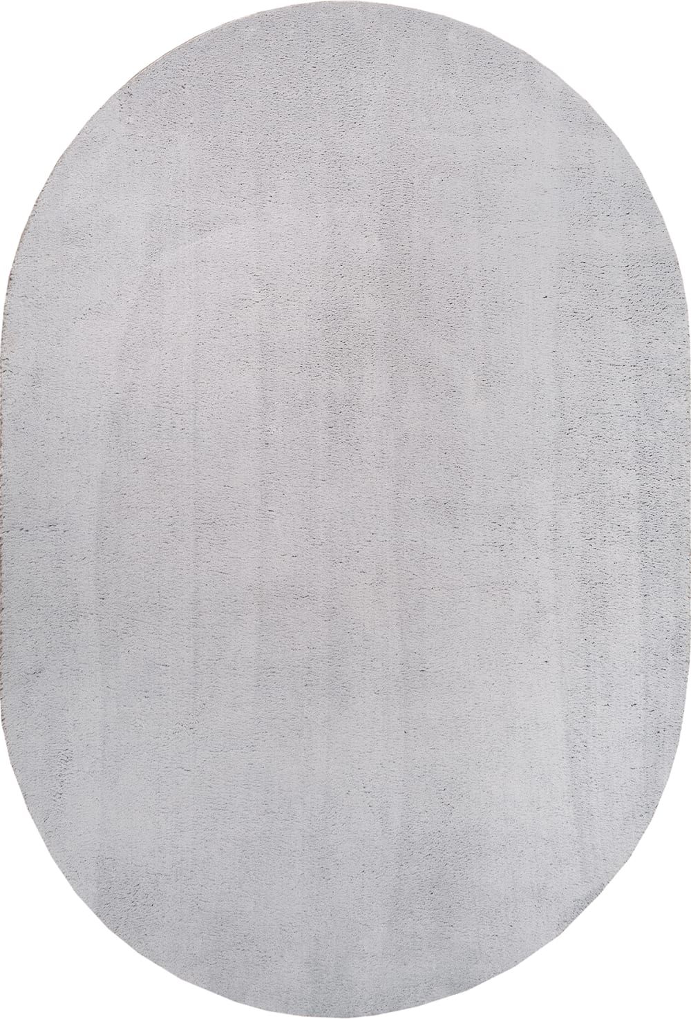 Tapis lavable et antidérapant, uni, gris, 140 x 200 cm ovale — vue 3