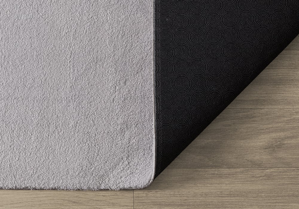 Tapis lavable et antidérapant, uni, gris, 140 x 200 cm ovale — vue 4
