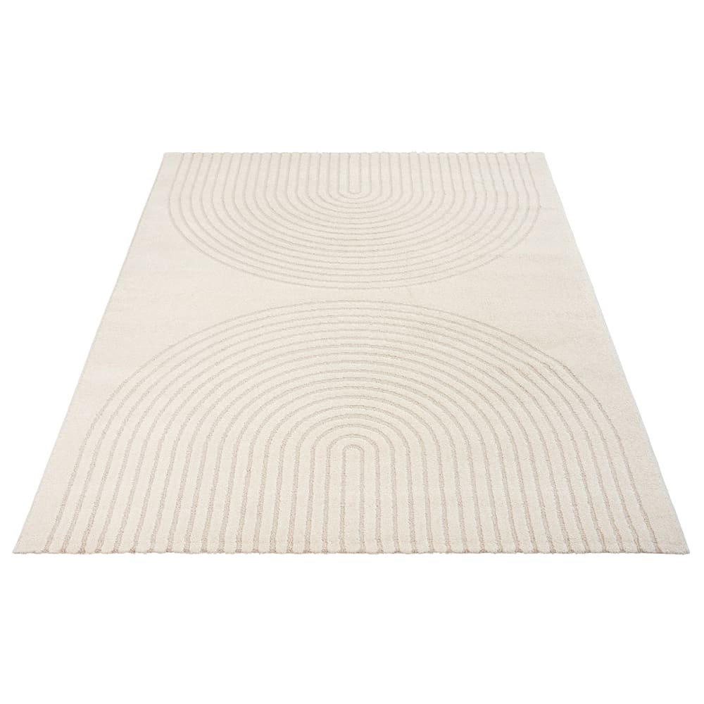 Tapis moderne salon scandinave, crème, 80 x 150 cm — vue 4