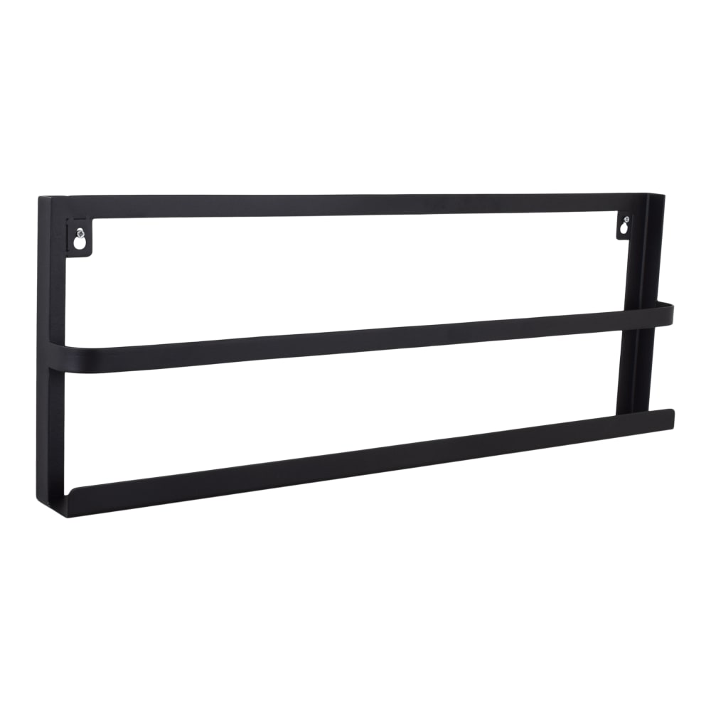 LOFT42 Zeitschriftenständer aus Metall, 70x25x6 cm, Schwarz Schwarz Metall