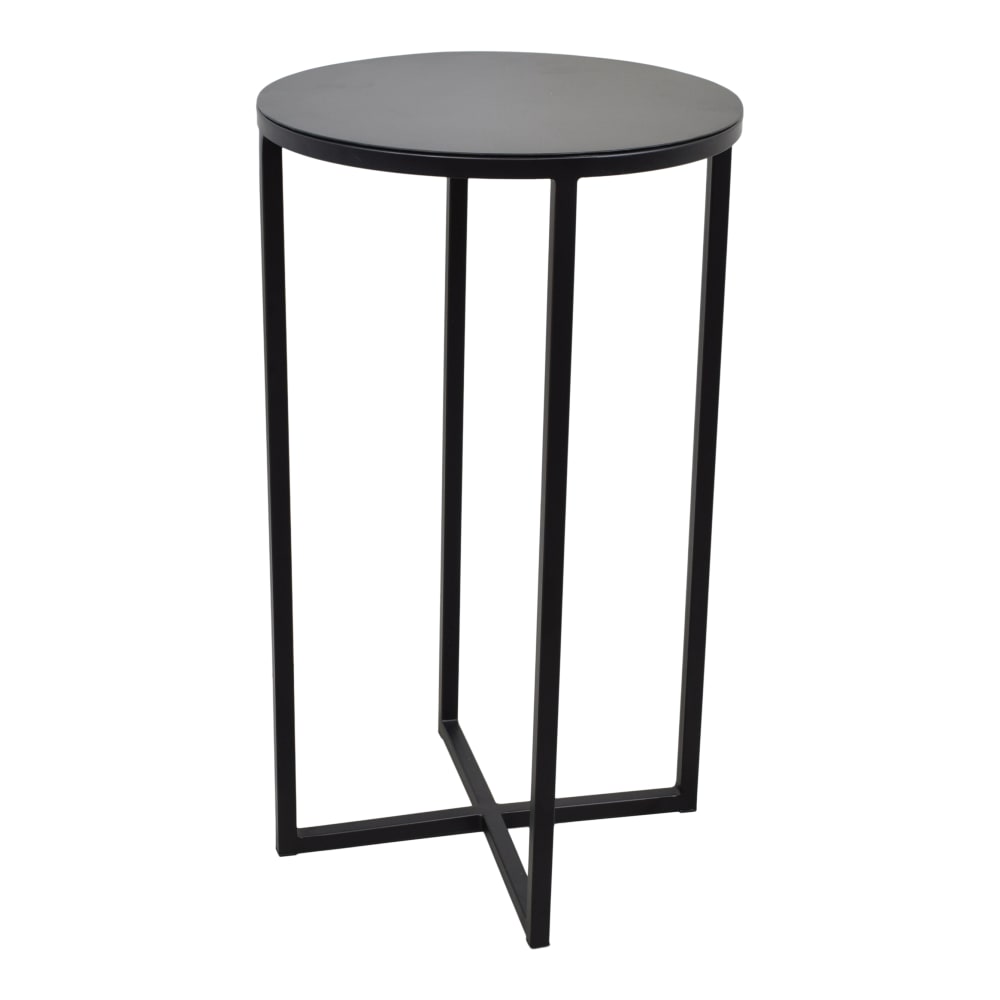 LOFT42 Beistelltisch aus Metall, 60x35 cm, Schwarz Schwarz Metall