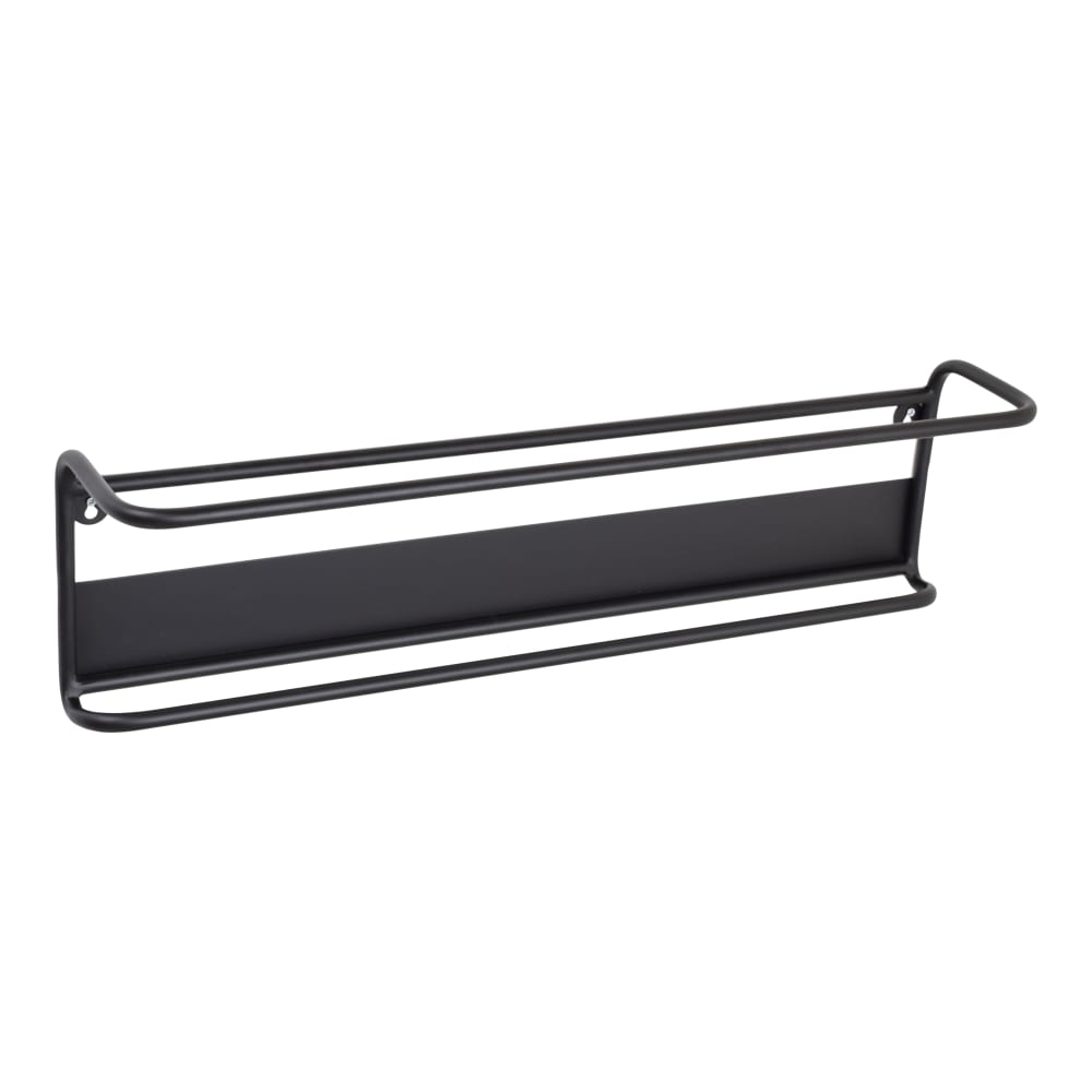 LOFT42 Wandschuhregal aus Metall, 70x20x15 cm, Schwarz Schwarz Metall